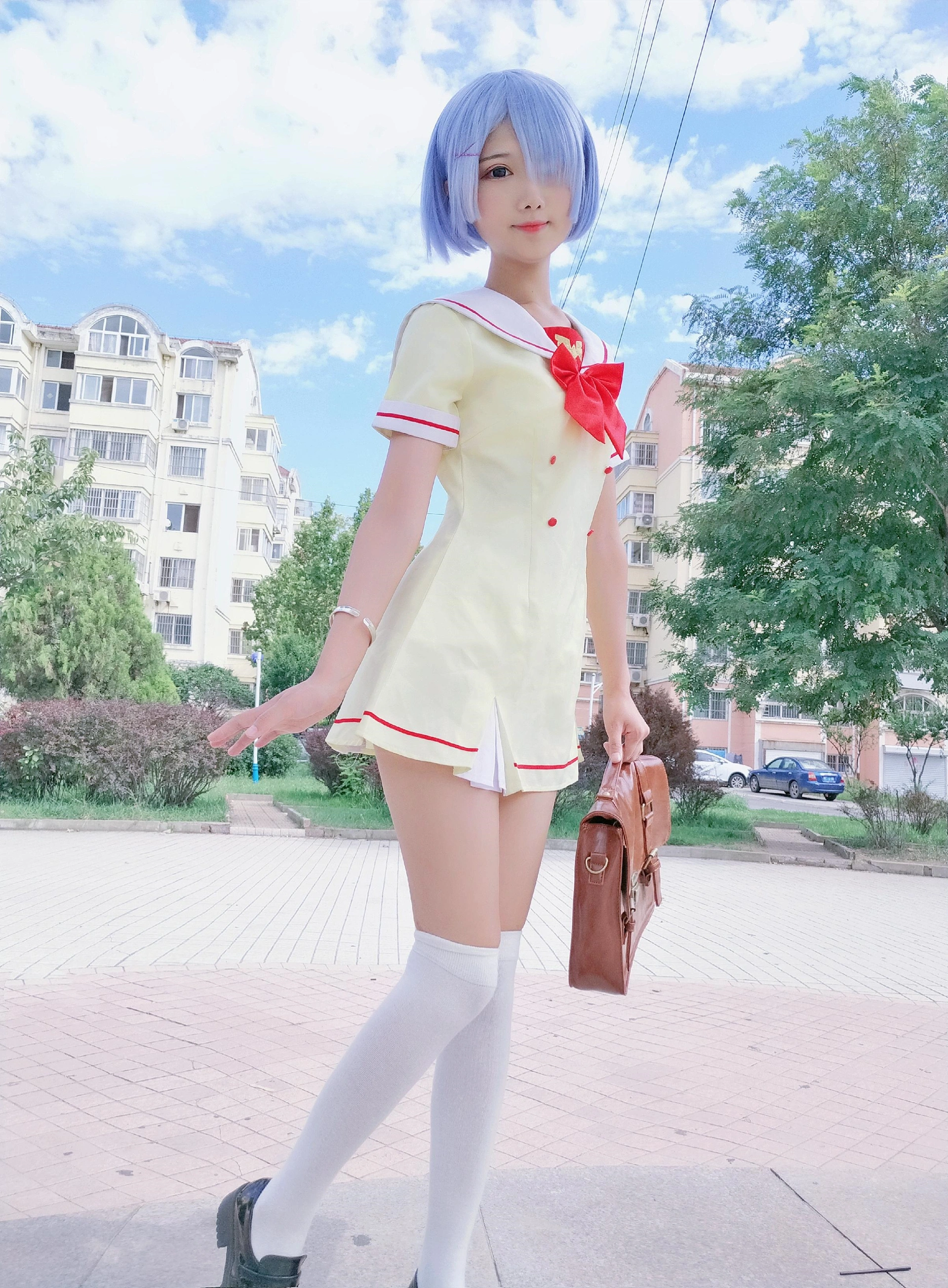 羽天Shine - NO.22 -RE从零开始的异世界生活 COS JK蕾姆 1